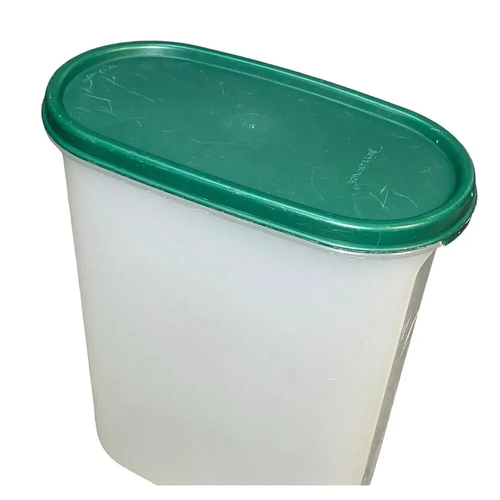 Tupperware Modular Mates #4 Hunter Green 1614 1643 Food Storage Lot x2 Vintage